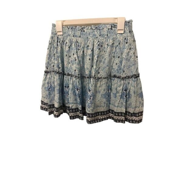 Dresses & Skirts - Princess Polly Morning Mist Blue Floral Mini Skirt‎